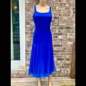 Vintage Cobalt Blue Formal Prom Dress